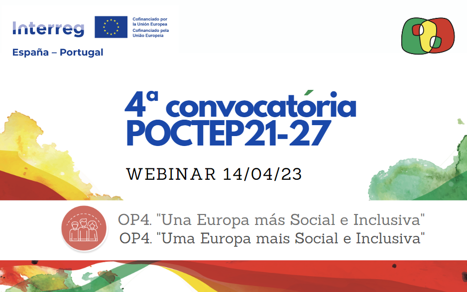 SAVE THE DATE: Seminario online 4ª convocatoria POCTEP 21-27